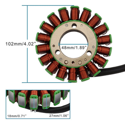 1986–2006 Kawasaki VN750 Vulcan 750 18-Coil 3-Wire Stator 21003-1118