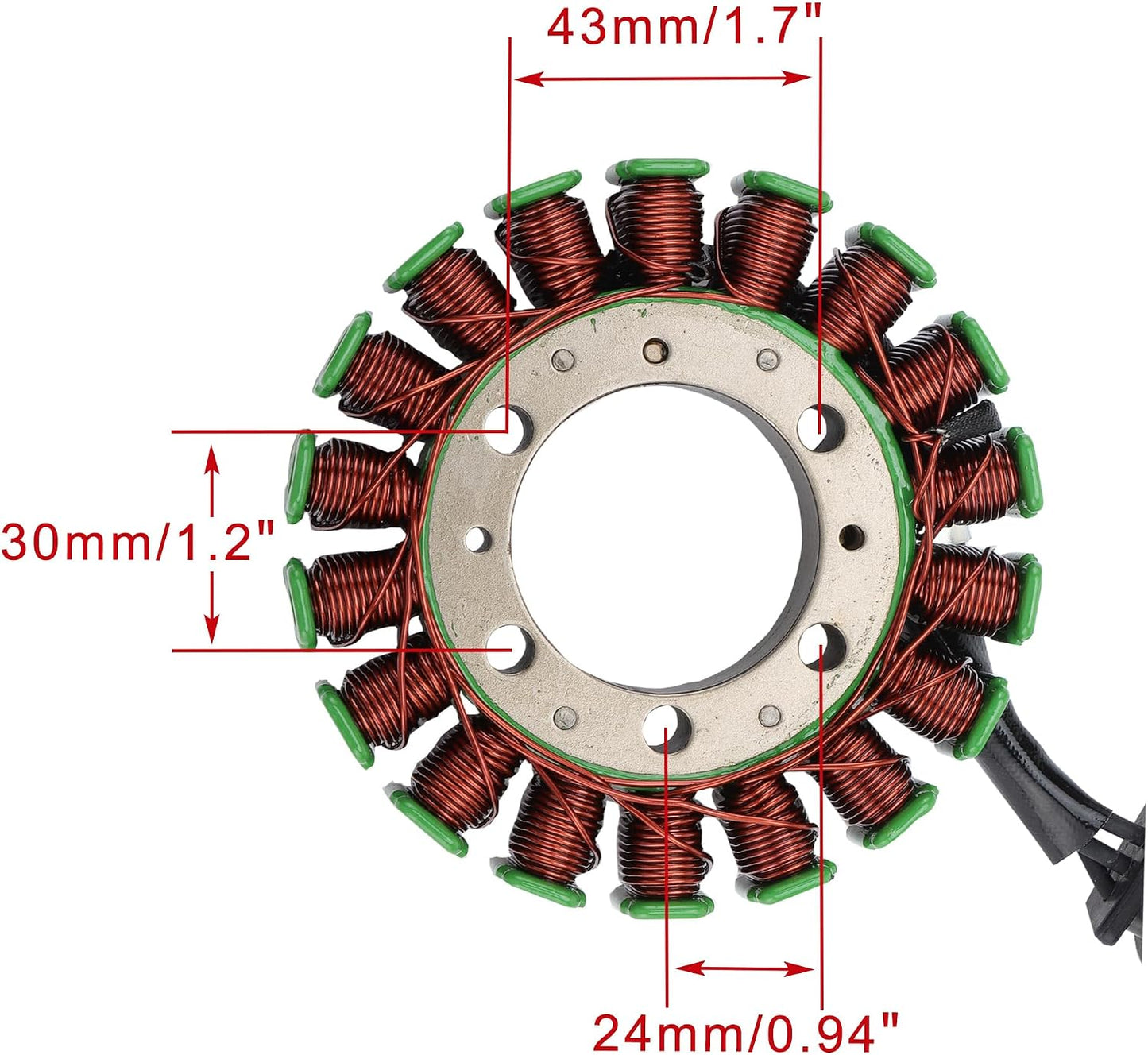 1986–1997 Kawasaki ZL400 ZL600 Eliminator 18-Coil Stator 21003-1124