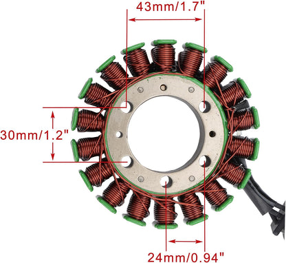 1986–1997 Kawasaki ZL400 ZL600 Eliminator 18-Coil Stator 21003-1124