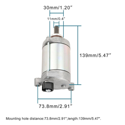 Starter Motor for Kawasaki Ninja ZX-10R ZX-10RR 2011–2026 | 21163-0064