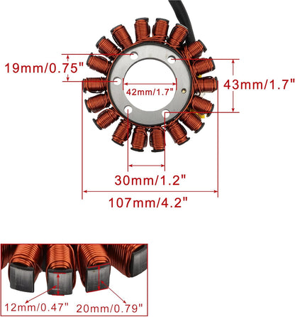 2013–2021 KTM 1050 1090 1190 1290 Adventure Super Duke 18-Coil Stator 60339004000