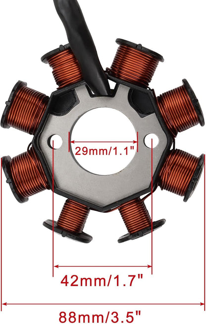 2004–2015 KYMCO Vitality People S Agility VP50 8-Spulen 3-adriger Stator