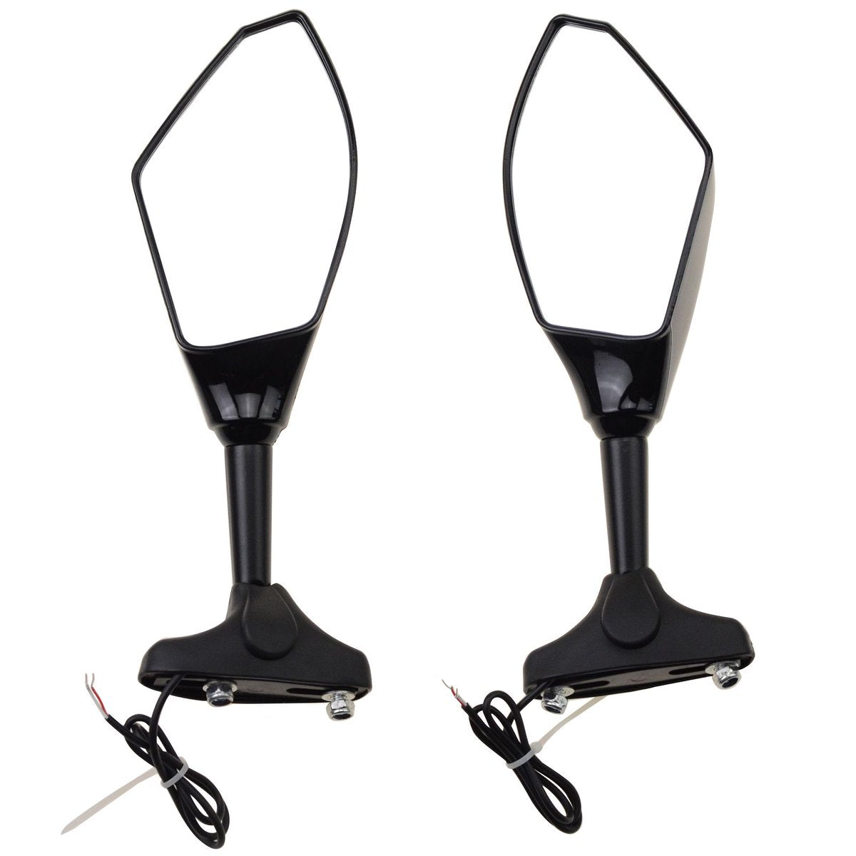LED Turn Signal Mirrors for Suzuki GSX-R Yamaha R1 R6 Ninja | 70mm Mount