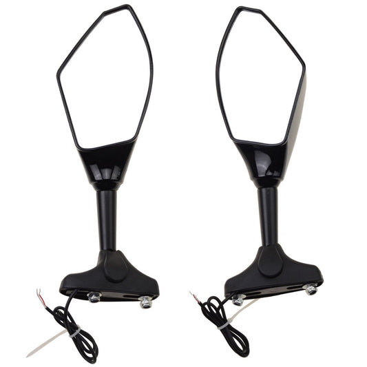 LED Turn Signal Mirrors for Suzuki GSX-R Yamaha R1 R6 Ninja | 70mm Mount