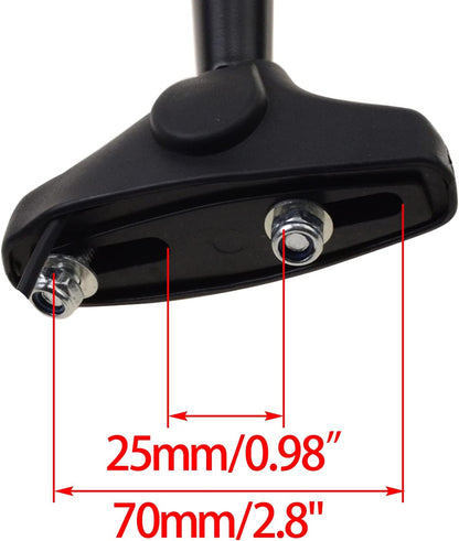 LED Turn Signal Mirrors for Suzuki GSX-R Yamaha R1 R6 Ninja | 70mm Mount