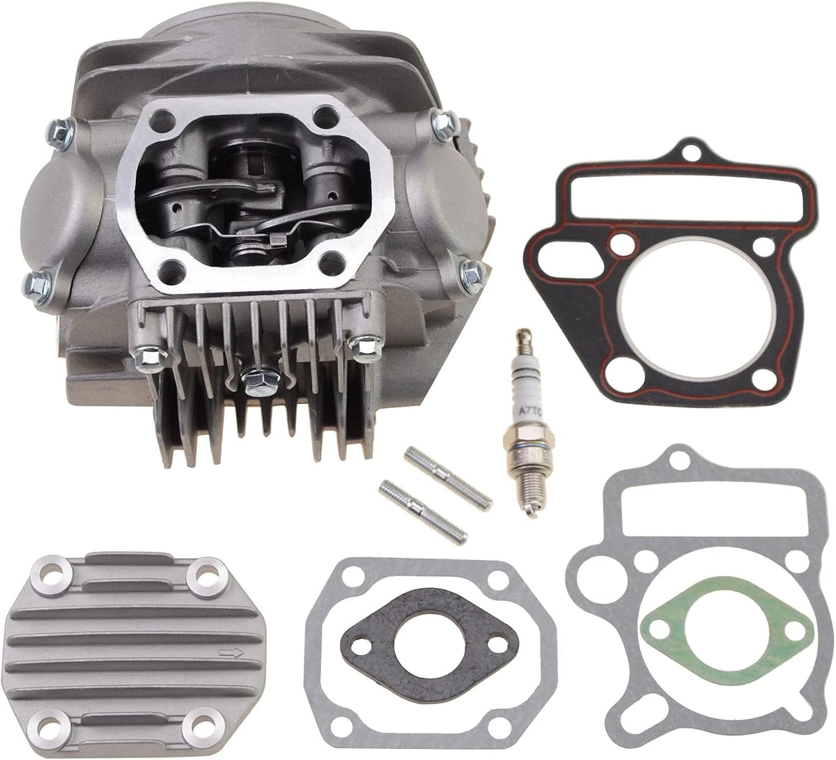 52.4mm Complete Cylinder Head for Lifan 125cc Horizontal Engine | 32T Cam