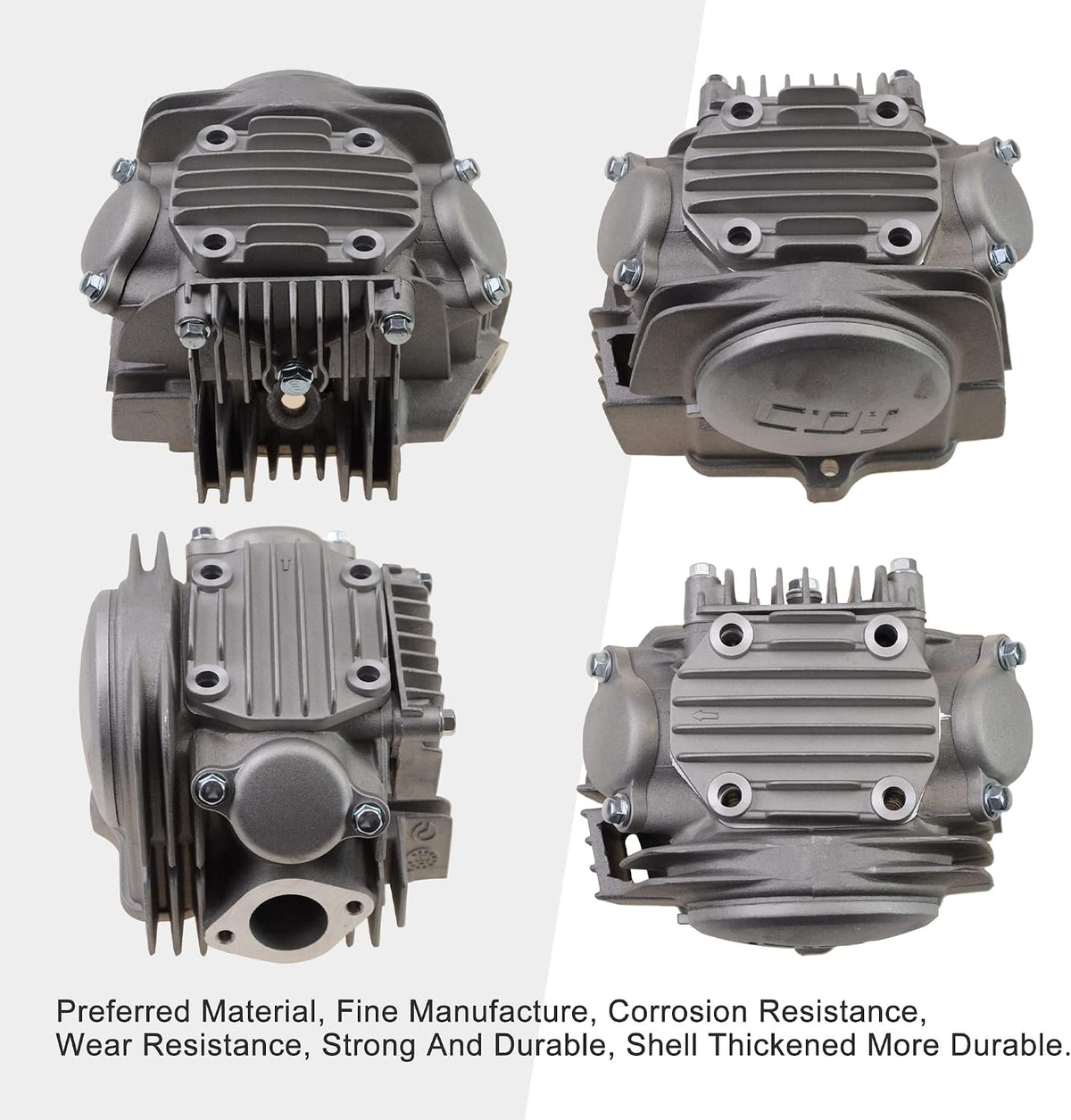 52.4mm Complete Cylinder Head for Lifan 125cc Horizontal Engine | 32T Cam