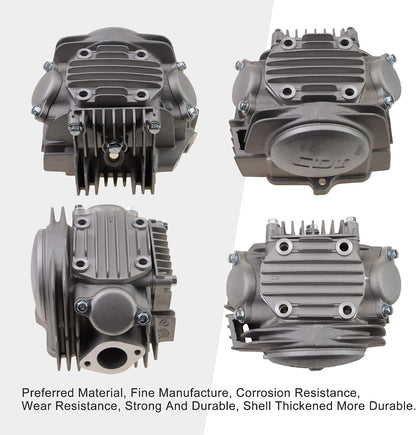 52.4mm Complete Cylinder Head for Lifan 125cc Horizontal Engine | 32T Cam