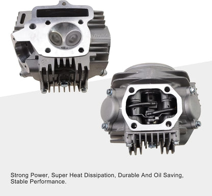 52.4mm Complete Cylinder Head for Lifan 125cc Horizontal Engine | 32T Cam