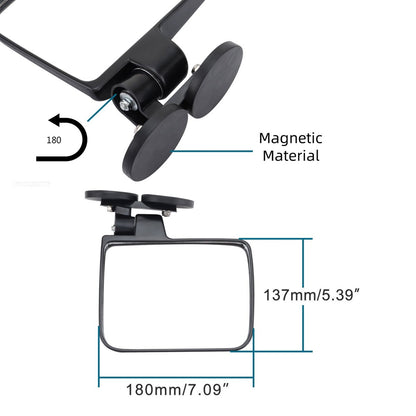 Magnetic Side View Mirrors for Tractor Forklift Mower UTV