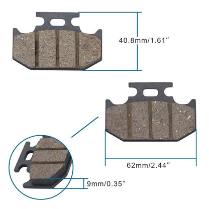 Rear Brake Pads for 50cc-150cc Dirt Pit Bike ATV Quad 4 Wheeler