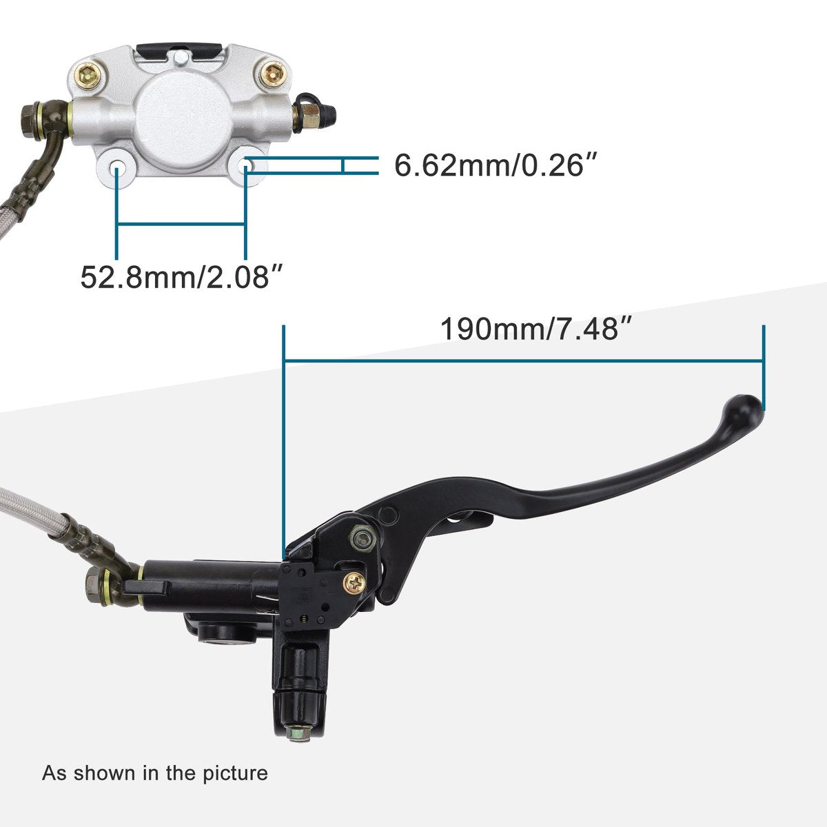 Rear Hand Disc Brake Assembly for 110cc-250cc ATV Scooter