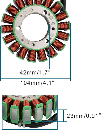 STELS Guepard 650 800 850 ODES Dominator Raider 18-Coil 3-Wire Stator 21040109701