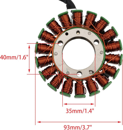 1994–2013 Suzuki DR200SE DR125SE DF125 DF200 18-Coil 5-Wire Stator 32101-42A40