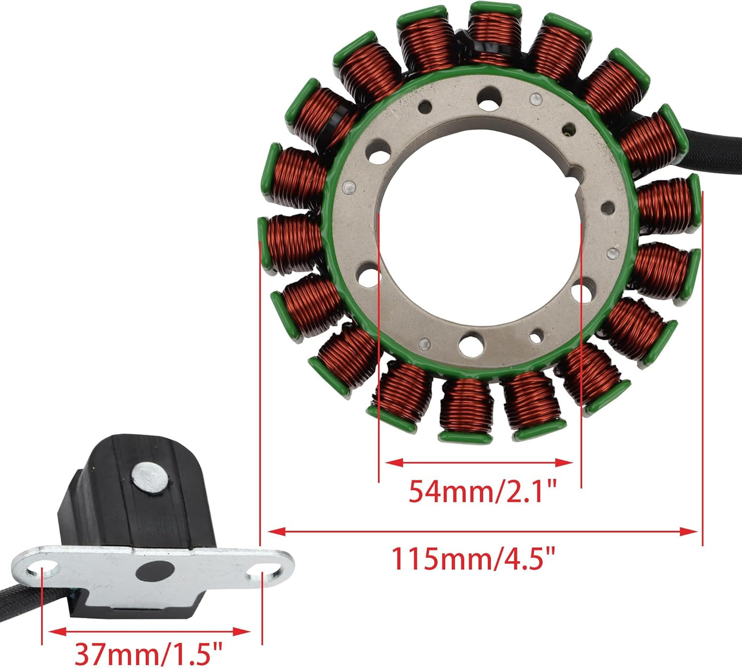 1996–2016 Suzuki DR650SE XF650 Freewind 18-Coil 7-Wire Stator 32101-32E00