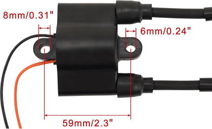 Ignition Coil for Suzuki DT25 DT30 Outboard | 33410-91L10