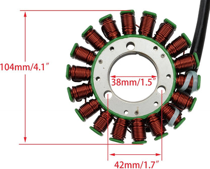 1978–1981 Suzuki GS1000 GS1100E 18-Coil 3-Wire Stator 31401-49010