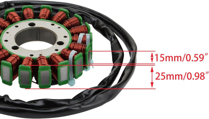 1978–1981 Suzuki GS1000 GS1100E 18-Coil 3-Wire Stator 31401-49010