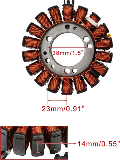 1997–2007 Suzuki LT160 LT-F160 QuadRunner 18-Coil 5-Wire Stator 32101-02C10