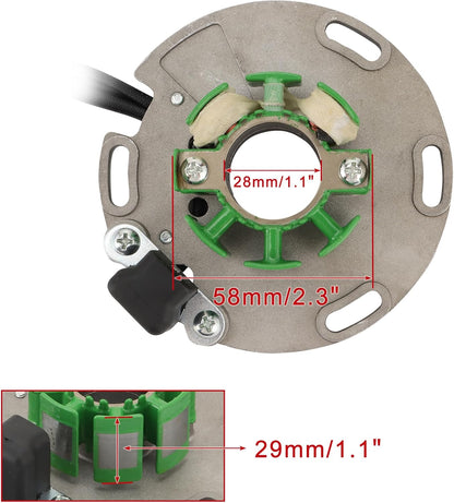 1989–1995 Suzuki RM125 RM250 6-Coil 4-Wire Stator 32101-27C00