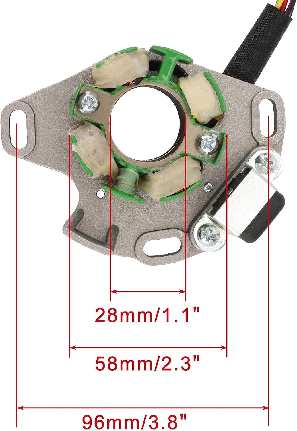 2001–2006 Suzuki RM250 RM250Z 4-Coil 6-Wire Stator 32101-37F00