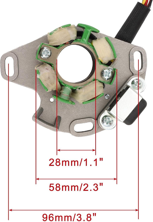 2001–2006 Suzuki RM250 RM250Z 4-Coil 6-Wire Stator 32101-37F00