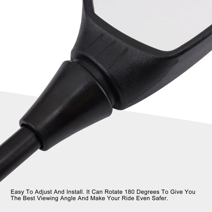 Universal M10 Side View Mirrors with M8 Adapters – 2 Pack (058 Type)