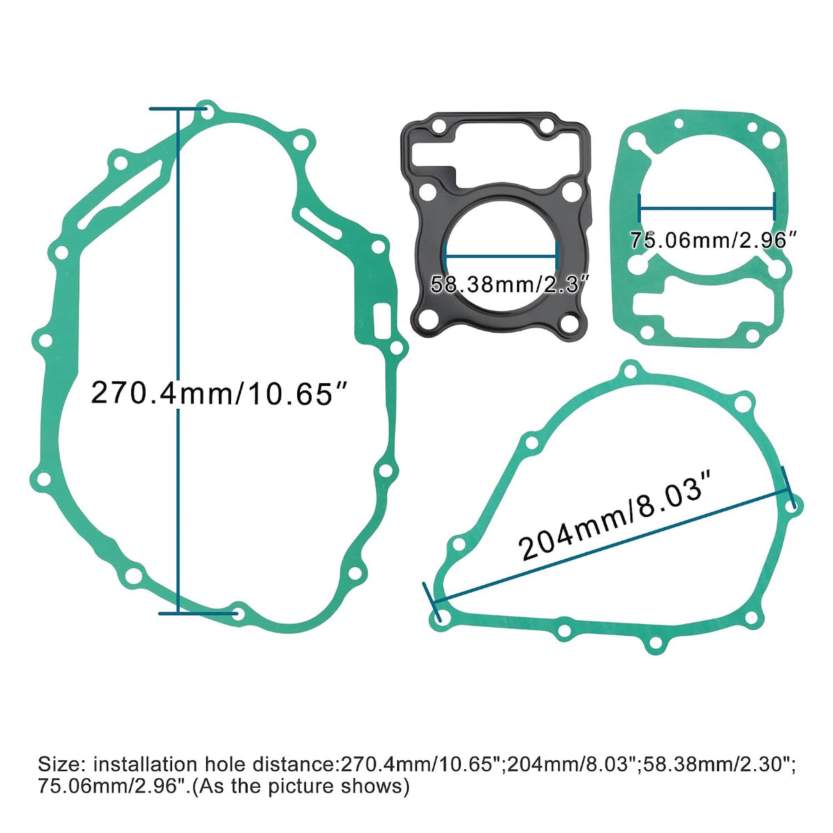 Complete Engine Gasket Kit for Wuyang Honda WH150-3 WH150-3A