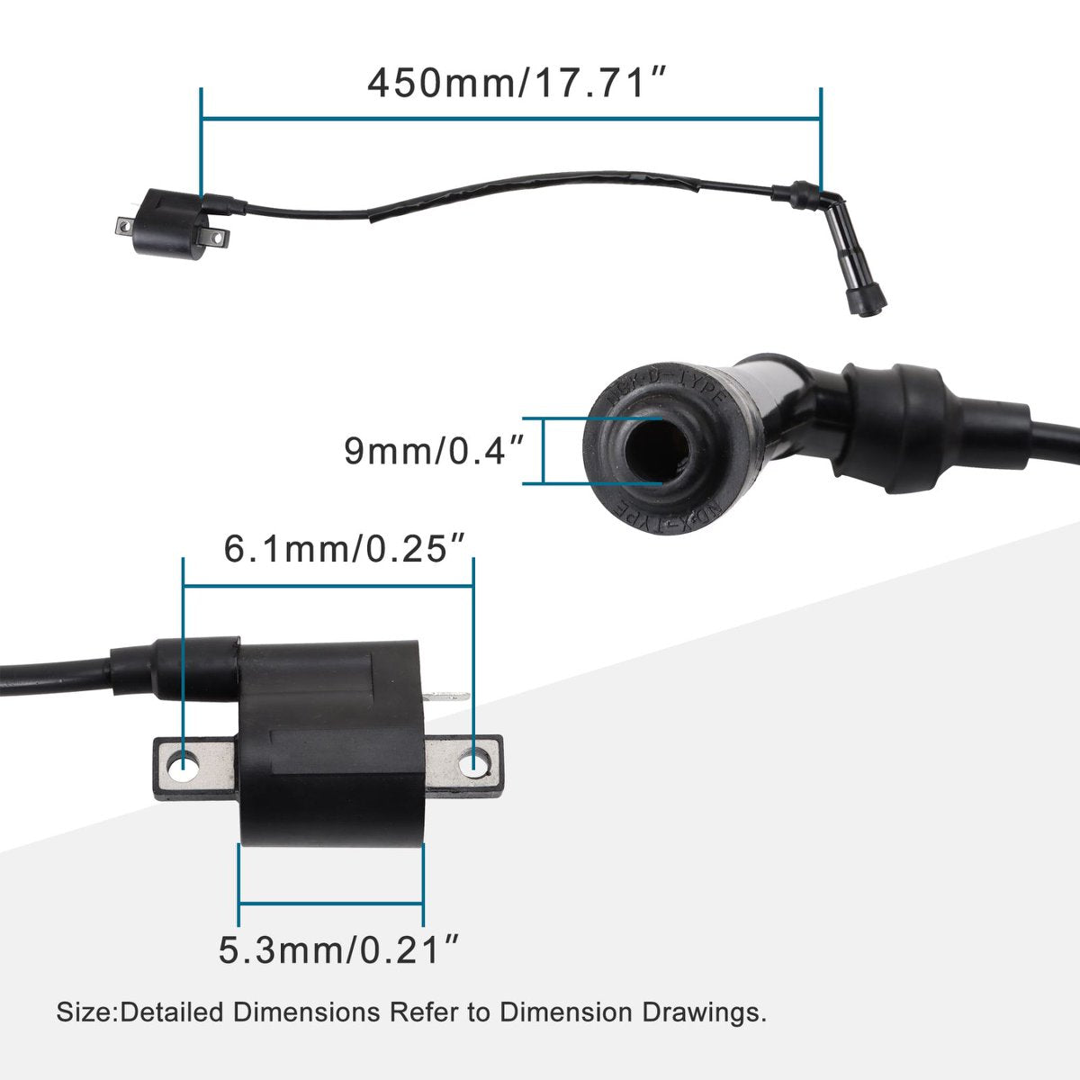 Ignition Coil for Yamaha Raptor 660R YFM660R 2001–2005