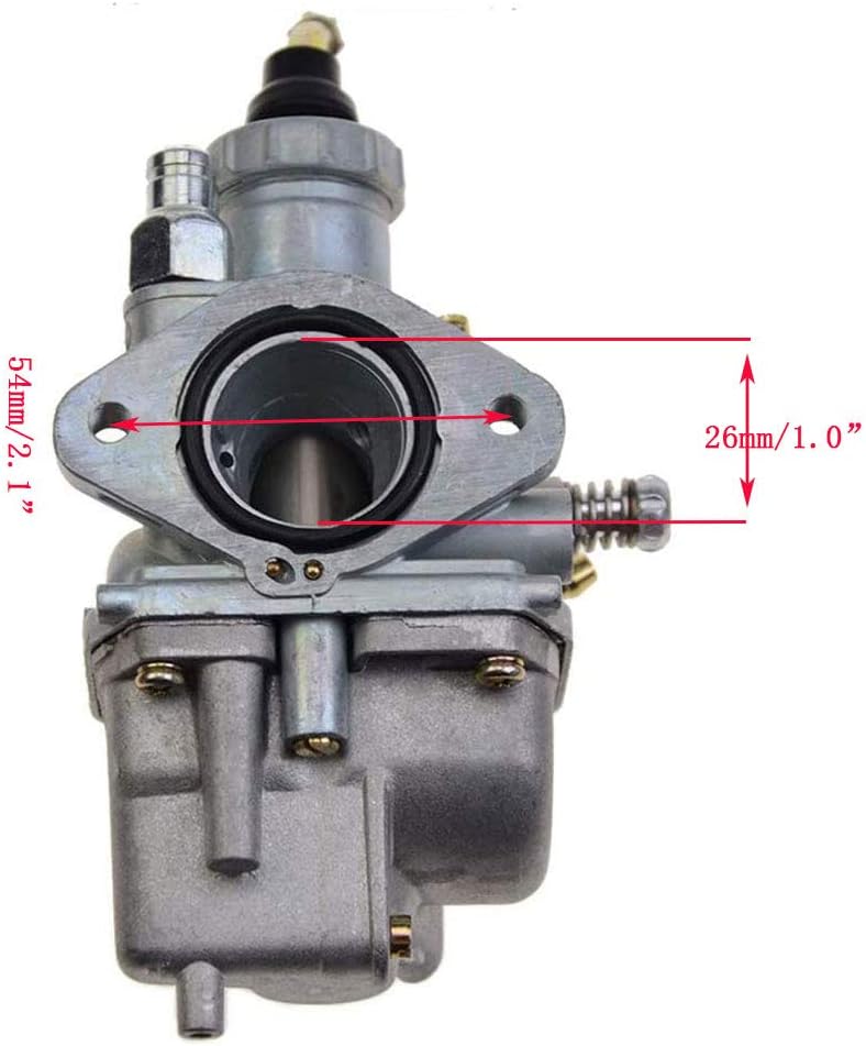 26mm Carburetor with Fuel Tube for Yamaha Timberwolf 250 YFB250 1992–2000