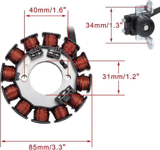 2004–2014 Yamaha WR250F 12-Coil 4-Wire Stator 5UM-81410-09
