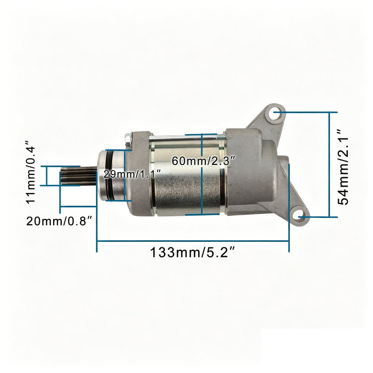 9-Tooth Starter Motor for Yamaha WR450F 2007–2014 5TJ-81890-30