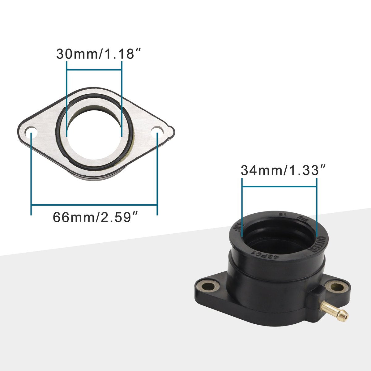 Carburetor Intake Manifold Boots for Yamaha XT600 XT600E XT600Z TT600