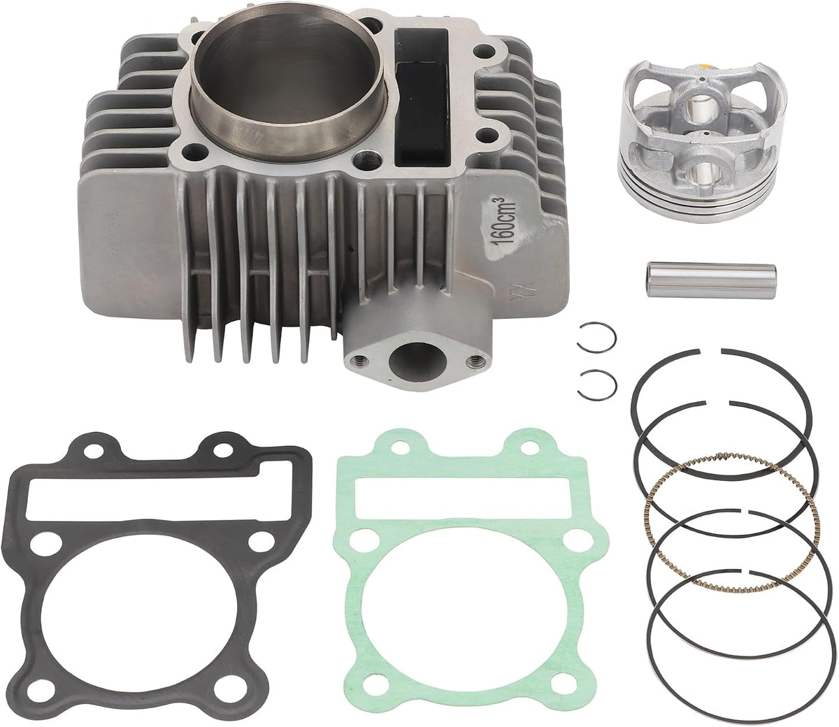 Complete Cylinder Head with 60mm Piston Kit for YX160 160cc Pit Bike