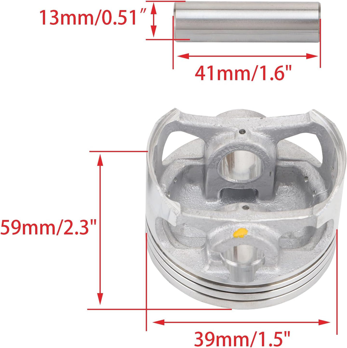 Complete Cylinder Head with 60mm Piston Kit for YX160 160cc Pit Bike